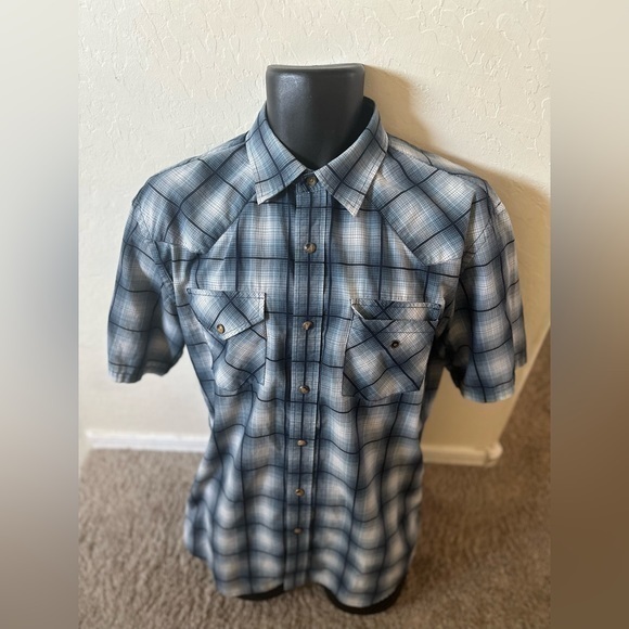 Pendleton Other - Pendleton Frontier Pearl Snap Plaid Short Sleeve Western Style Shirt Size M